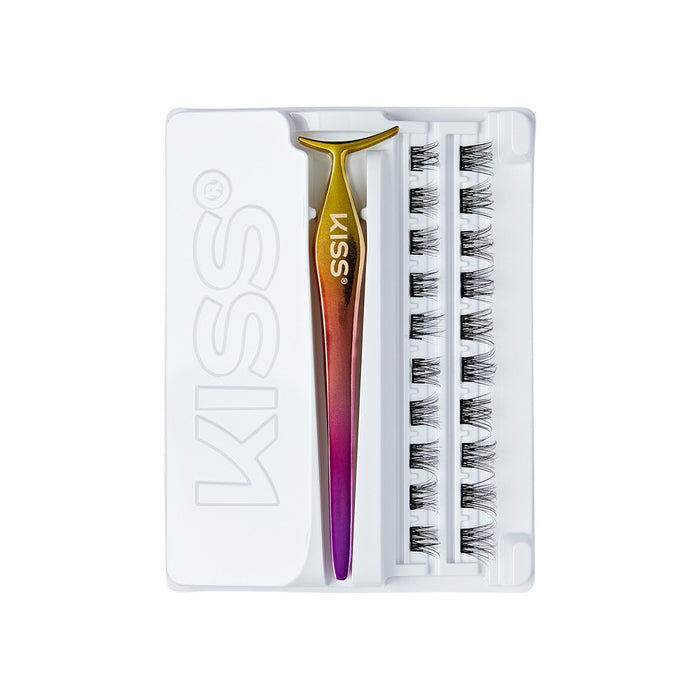 KISS Products imPRESS Self Adhesive Eyelashes - Natural Lash Clusters - 21ct