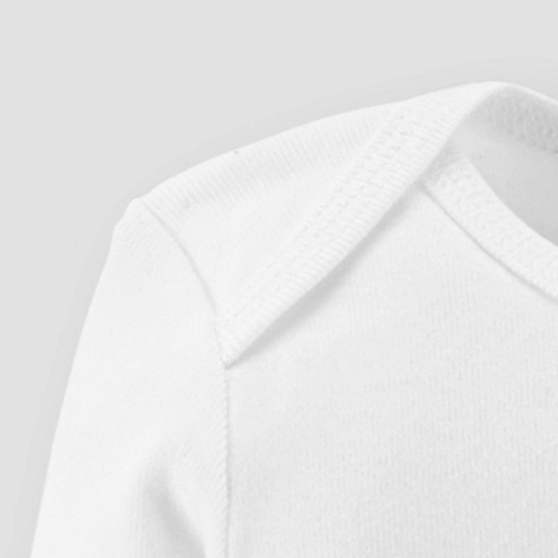 Carter's Just One You Baby 3pk Long Sleeve Bodysuit - White 12M