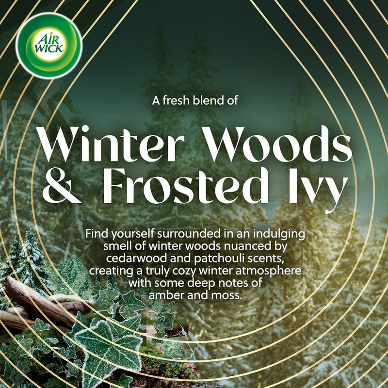 Air Wick Vibrant Scented Oil Air Freshener Refills - Winter Woods & Frosted Ivy - 3.38 fl oz/5pk