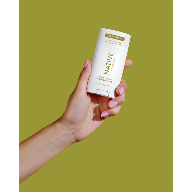 Native Sensitive Deodorant - Desert Grass & Sandalwood - No Baking Soda - 2.65 oz