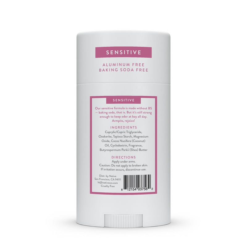 Native Sensitive Deodorant - Vanilla & Cactus Flower - No Baking Soda - 2.65 oz