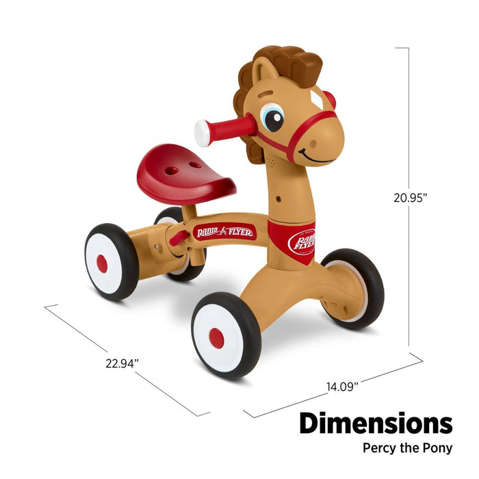 Radio Flyer Lil' Racers Percy the Pony Riding Toy