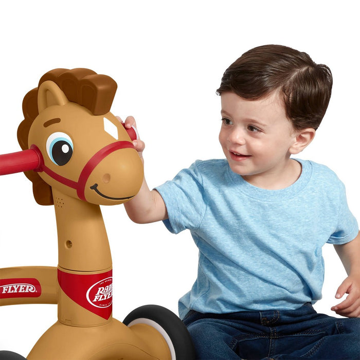Radio Flyer Lil' Racers Percy the Pony Riding Toy