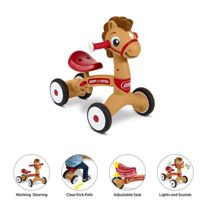 Radio Flyer Lil' Racers Percy the Pony Riding Toy