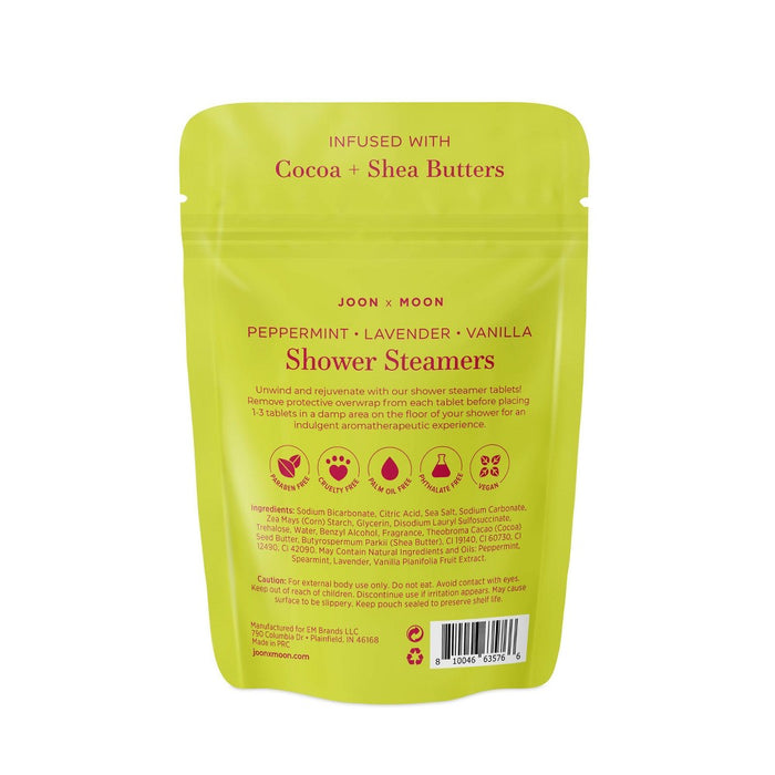 JoonX Moon Mistletoe Peppermint, Lavender, Vanilla Shower Steamers - 60gm/3ct