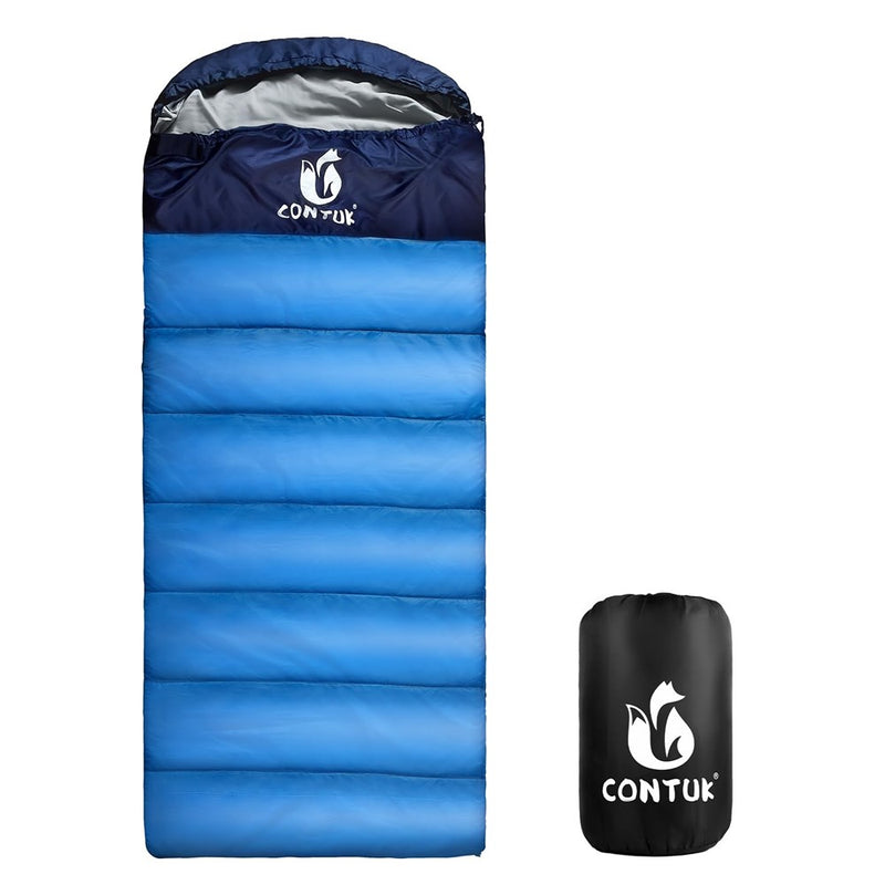 Camping Sleeping Bag XL, Machine Washable, Green Material, Waterproof, 3-4 Season, Lightweight And Easy To Carry, Essential For Hiking, Traveling, Backpacking And Other Outdoor Activities, Blue