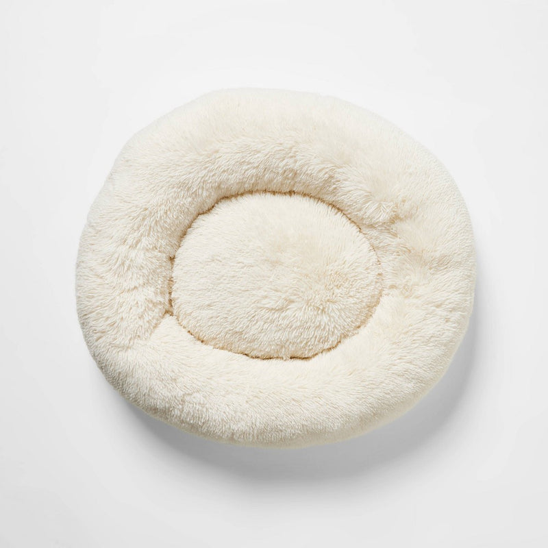 Donut Bolster Dog Bed - Boots & Barkley - Cream - L (LOCAL PICKUP ONLY)
