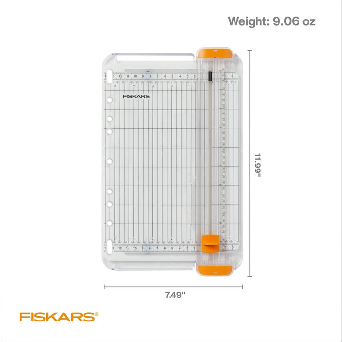 Fiskars SureCut School Supplies Paper Trimmer for Crafting 9" Cut Length Cardmaking Craft Paper Cutter