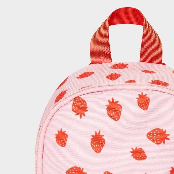 Kids' 11" Mini Backpack with Strawberries and Diagonal Zipper - Cat & Jack Pink
