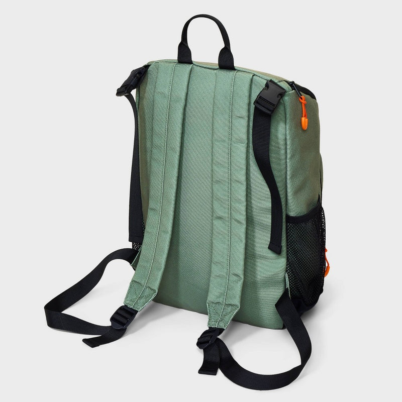 Kids' Backpack with Bungee Cord and Flap Closure - art class Green