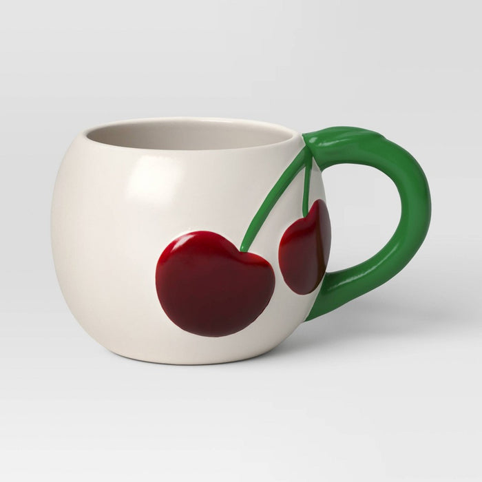 16oz Stoneware Cherries Mug - Room Essentials