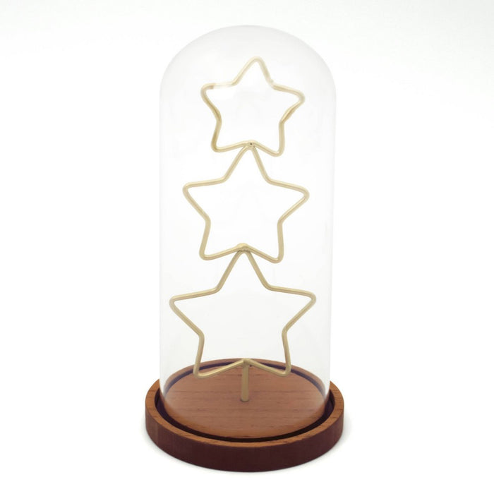 Stacked Stars Cloche Trees - Bullseye's Playground