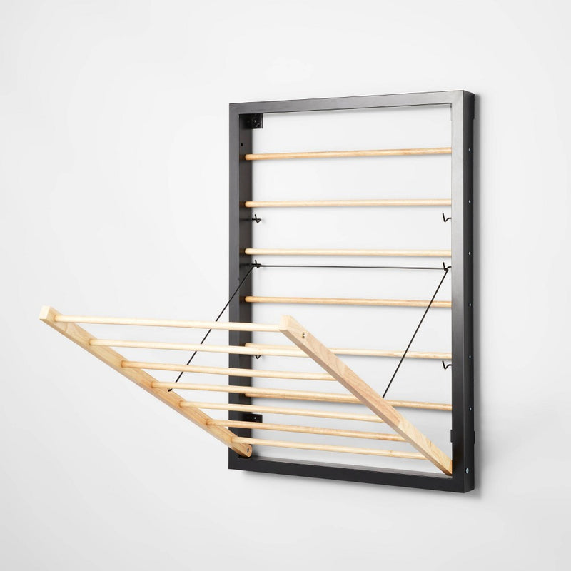 Wall Mounted Drying Rack Black - Brightroom (LOCAL PICKUP ONLY)