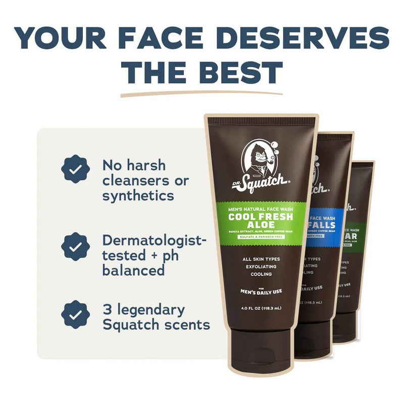 DR. SQUATCH Face Wash - Fresh Falls - 4oz