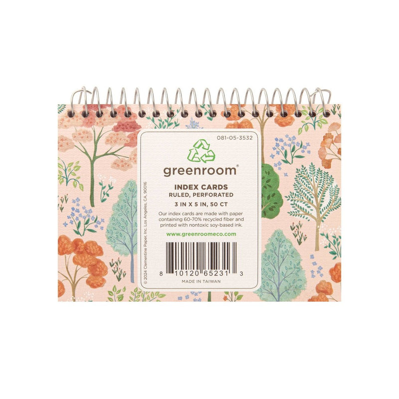 greenroom 3"x5" 50ct Spiral Index Cards