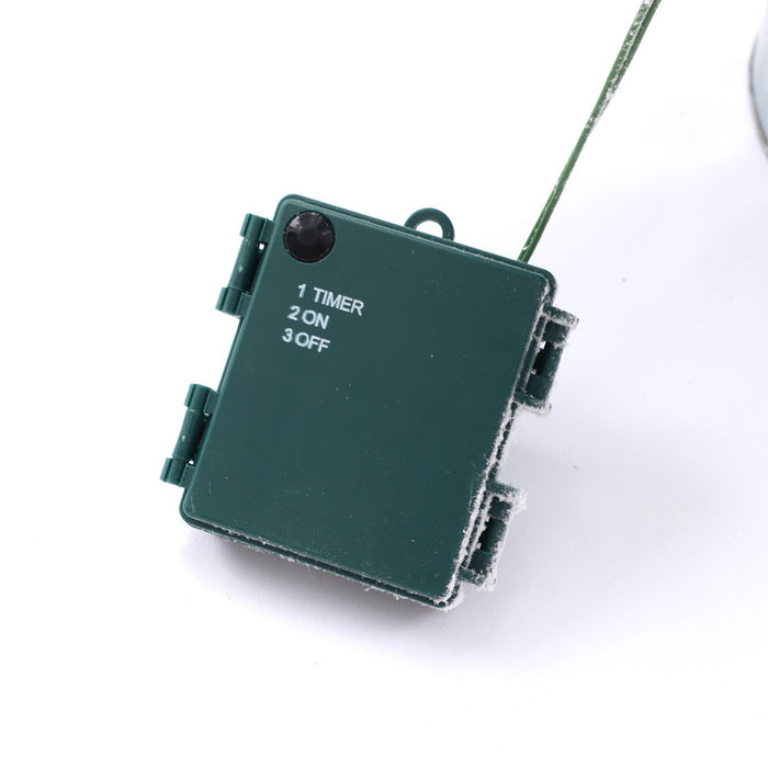 LuxenHome 3' Pre-Lit LED Artificial Flocked Fir Christmas Tree with Metal Pot Off-White (LOCAL PICKUP ONLY)