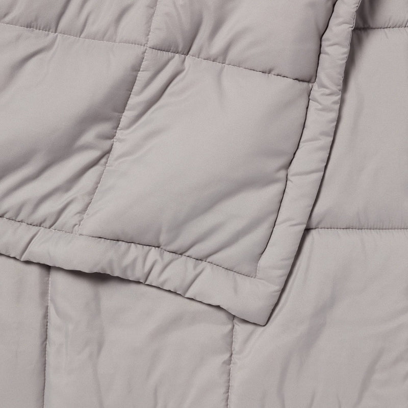 48"x60" Down Alternative Quilted Throw Gray - Room Essentials: Microfiber, OEKO-TEX Certified, Modern Style