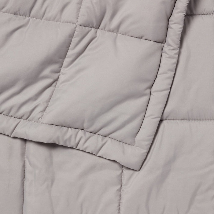 48"x60" Down Alternative Quilted Throw Gray - Room Essentials: Microfiber, OEKO-TEX Certified, Modern Style