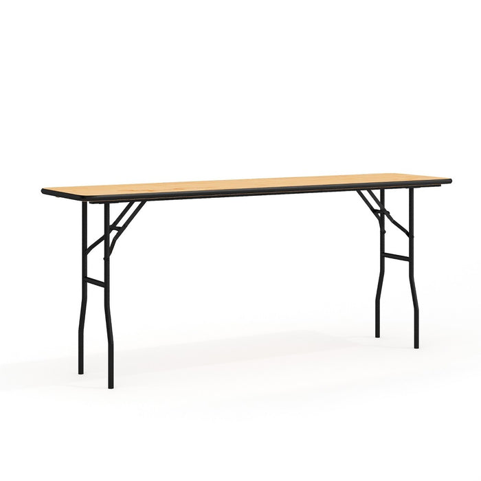 Flash Furniture Gael 6-Foot Rectangular Wood Folding Training / Seminar Table with Smooth Clear Coated Finished Top (LOCAL PICKUP ONLY)