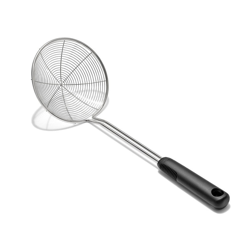OXO Stainless Steel Scoop and Strain Skimmer Black