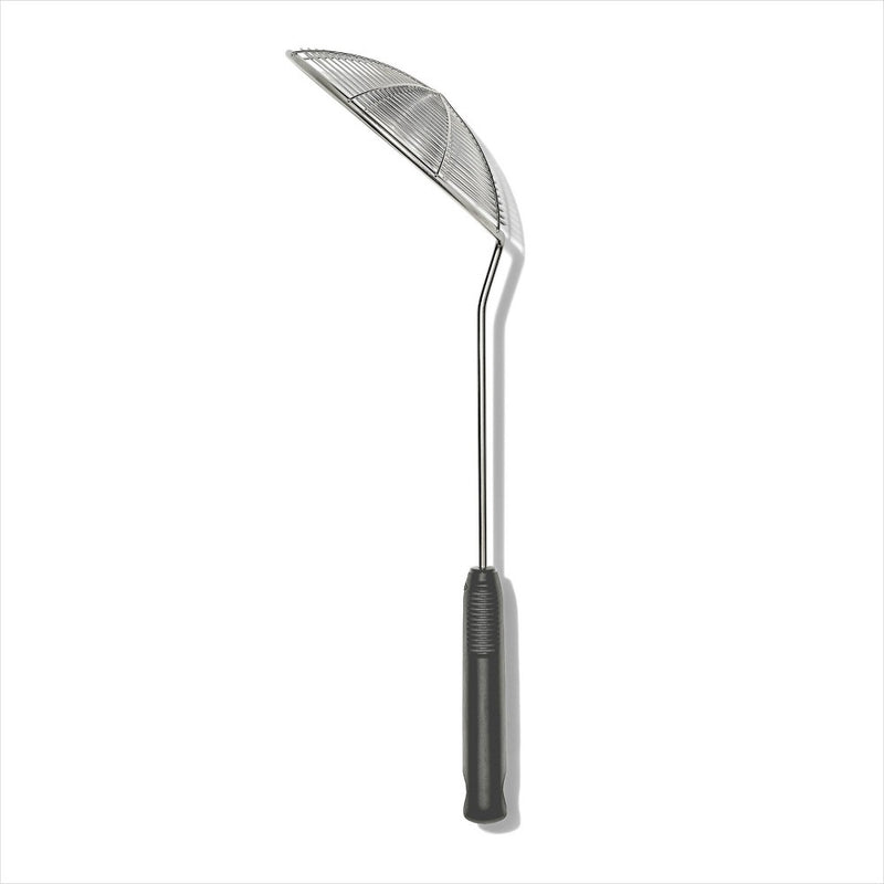 OXO Stainless Steel Scoop and Strain Skimmer Black