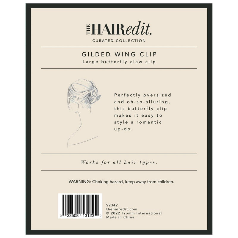 The Hair Edit Gilded Wing Claw Clip