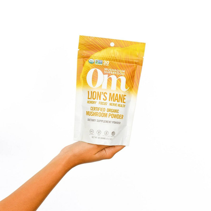 Om Mushrooms Lion's Blend Superfood Vegan Powder - 2.11oz