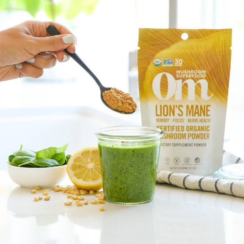 Om Mushrooms Lion's Blend Superfood Vegan Powder - 2.11oz
