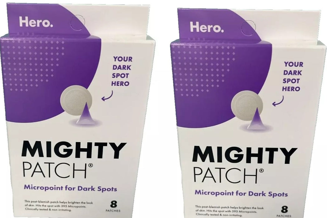 LOT OF 2!!! Hero Cosmetics Mighty Acne Patch Micropoint - 8 patches EXP 06/26