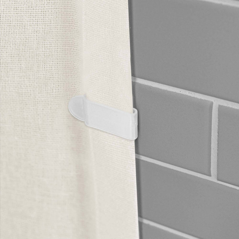 Extra Long Waterproof Post Consumer Recycled Cotton Shower Liner Ivory - Zenna Home
