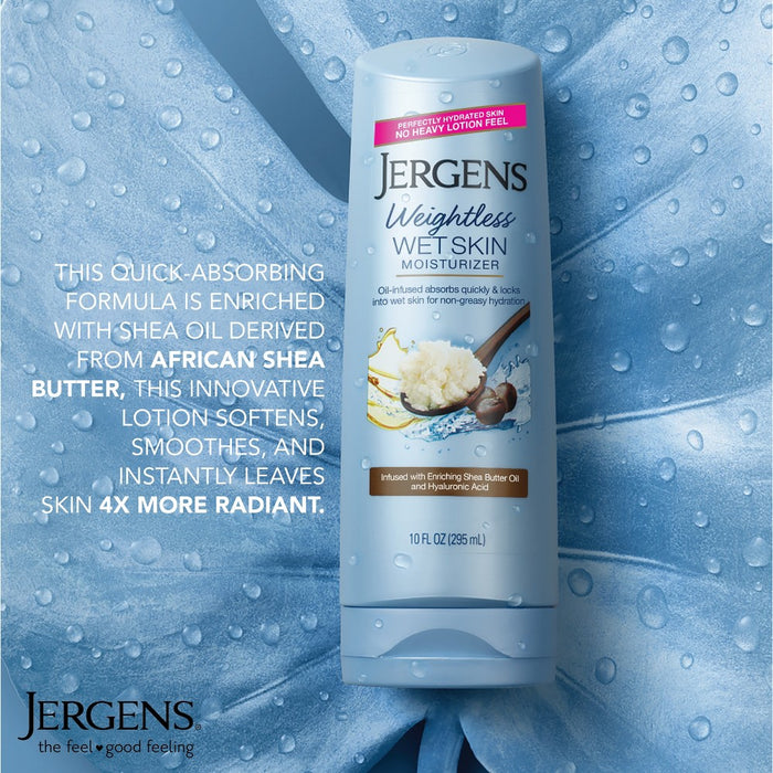 Jergens Wet Skin Moisturizer Body Moisturizer, In-Shower Lotion, Weightless Moisturizer Scented - 10 fl oz