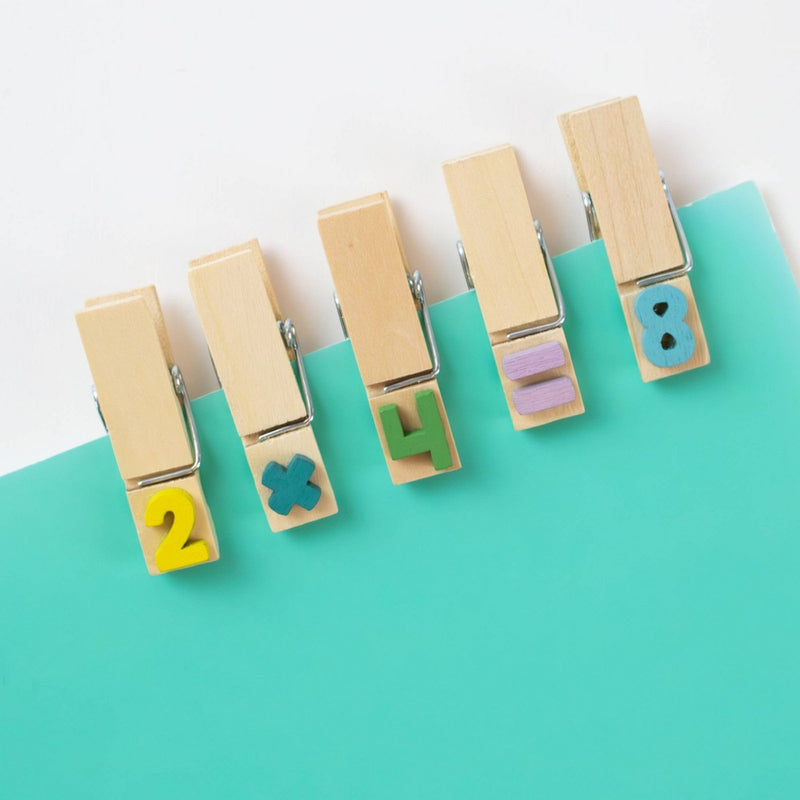 26ct Numbers Memo Clips - Bullseye's Playground