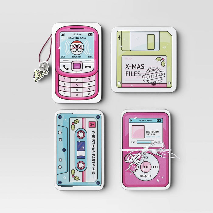 4ct Technological Devices Tin Christmas Gift Card Holder - Wondershop
