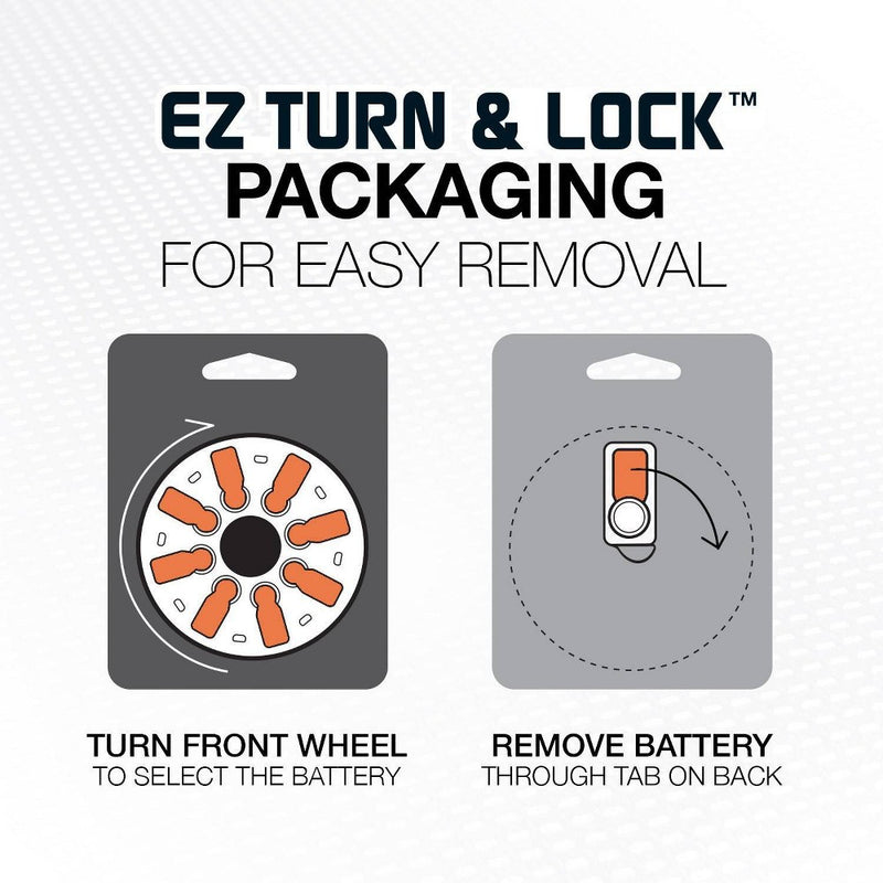 Energizer Size 13 Hearing Aid Batteries - Orange 8pk