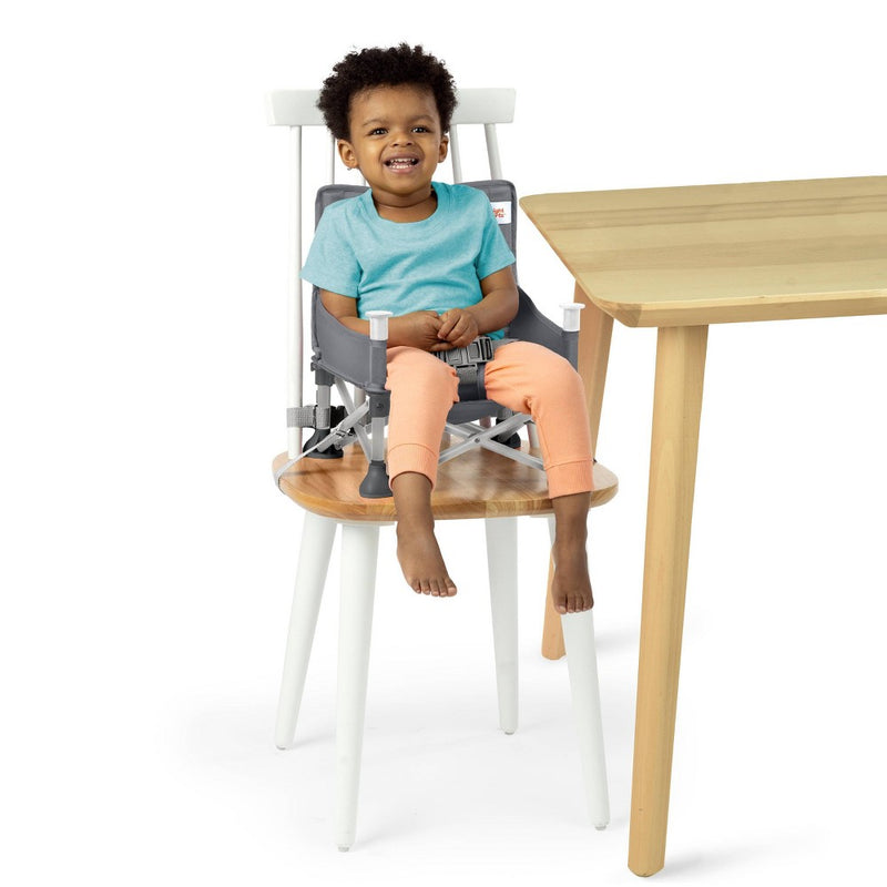 Bright Starts Pop N Sit Portable Booster Seat - Gray