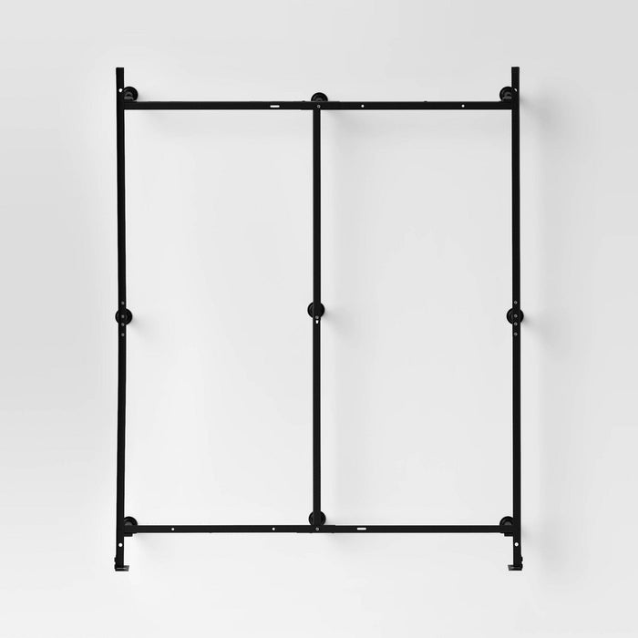 Adjustable Metal Bed Frame Black - Room Essentials: Queen, Full, Twin Sizes, with Center Beam Support (LOCAL PICKUP ONLY)
