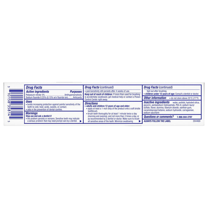 Sensodyne Clinical White Stain Protector Toothpaste - 3.4oz