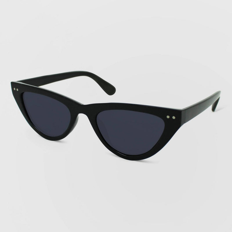 Women's Plastic Cateye Sunglasses - Wild Fable Black