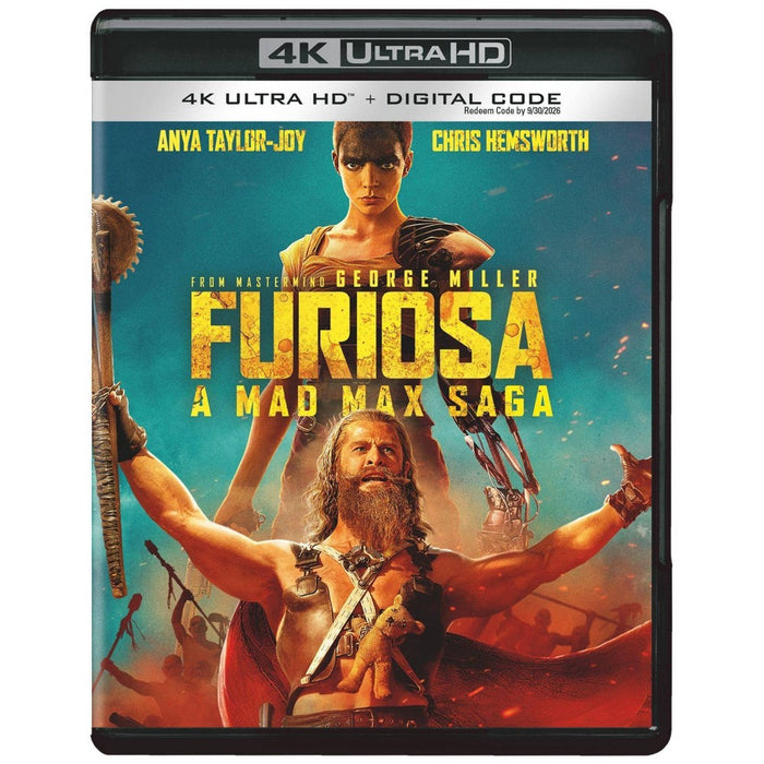 Furiosa: A Mad Max Saga (4K ULTRA HD + DIGITAL CODE) *ADD 3 TO YOUR CART & 1 IS FREE!*