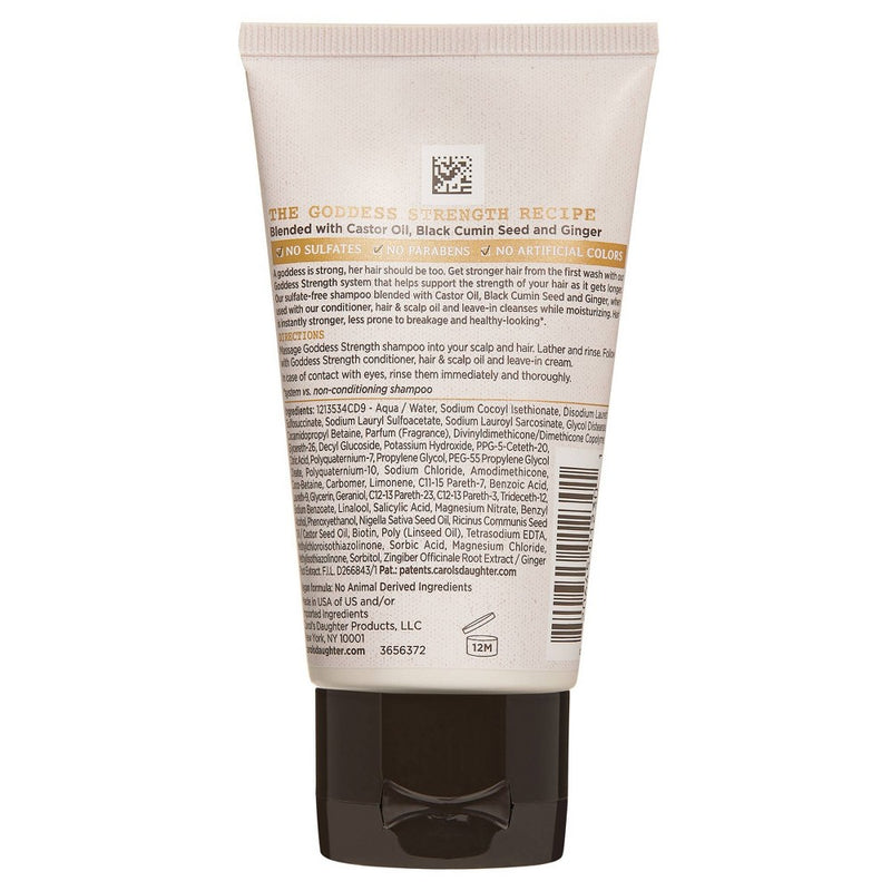 Carol's Daughter Goddess Strength Fortifying Sulfate Free Mini Shampoo with Castor Oil for Breakage Prone Hair - 2.5 fl oz