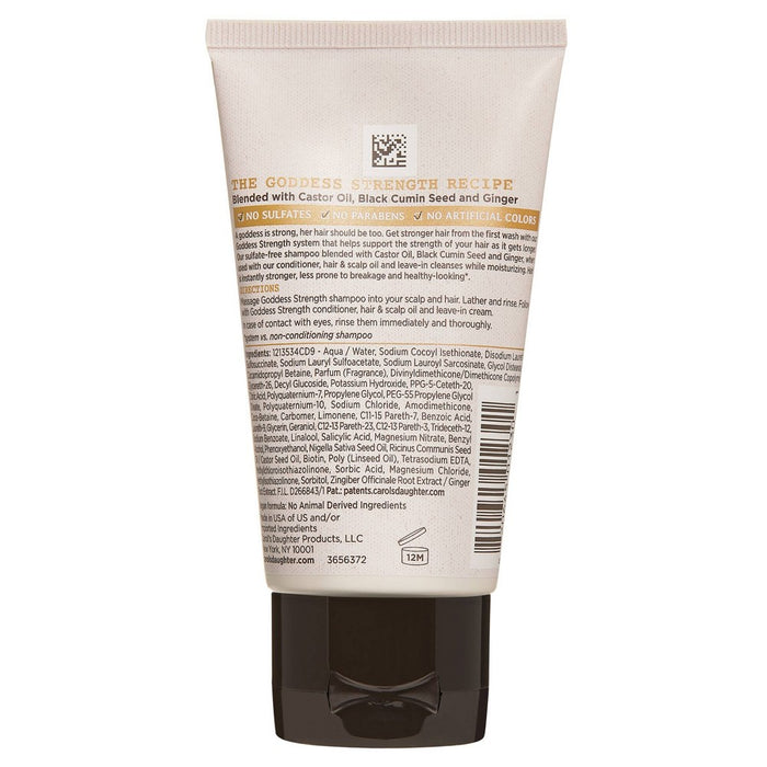 Carol's Daughter Goddess Strength Fortifying Sulfate Free Mini Shampoo with Castor Oil for Breakage Prone Hair - 2.5 fl oz