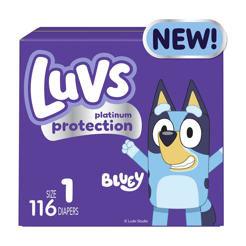 Luvs Pro Level Leak Protection Diapers Big Pack - Size 1 - 116ct