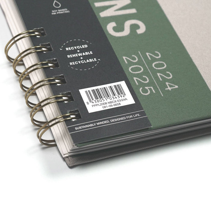 Altitude July 2024 - June 2025 Teacher Planner 8.5"x11" Monthly and Weekly Warm Gray