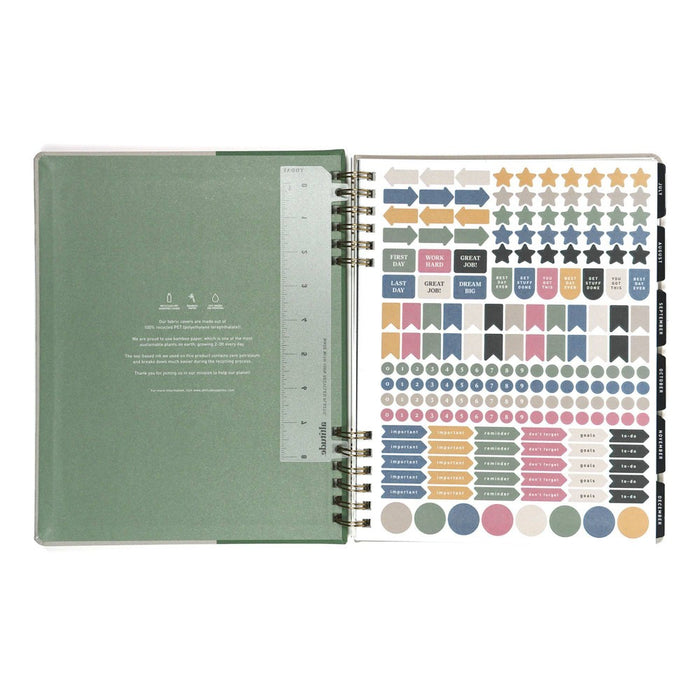 Altitude July 2024 - June 2025 Teacher Planner 8.5"x11" Monthly and Weekly Warm Gray
