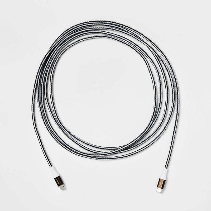 10' USB-C to USB-C Braided Cable - heyday Gunmetal