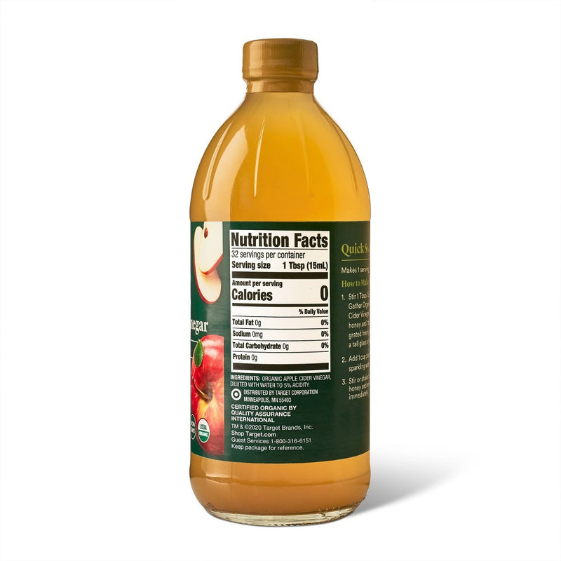 Organic Apple Cider Vinegar - 16 fl oz - Good & Gather