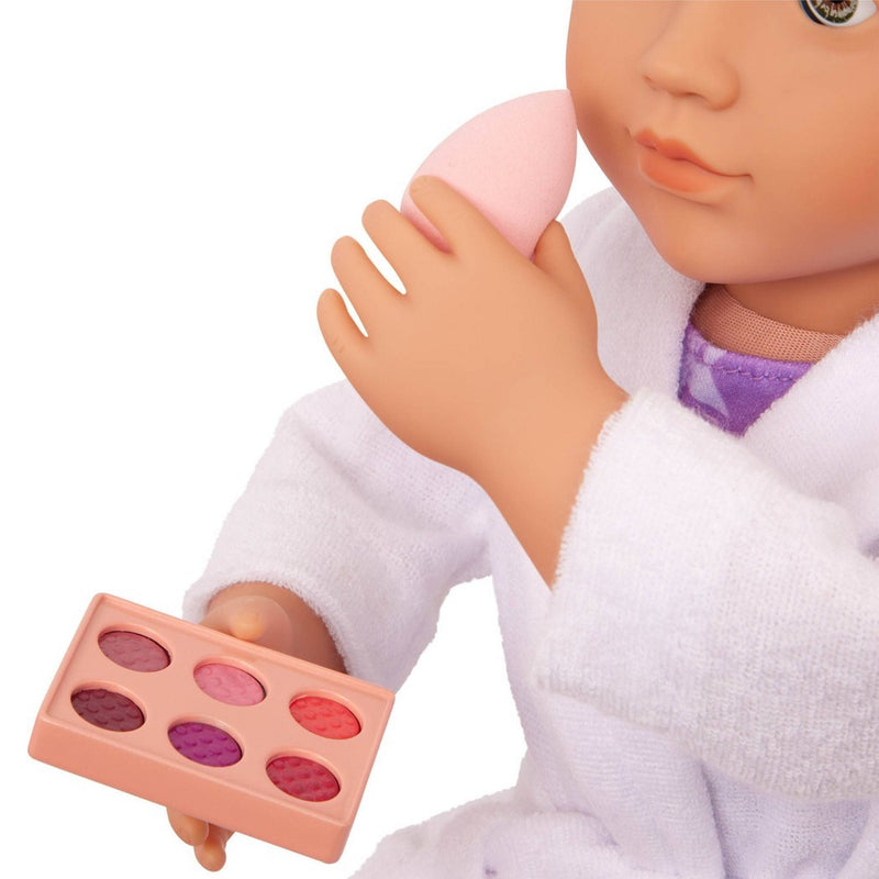 Our Generation Fabulous Fun Pink Vanity Table & Chair Dollhouse Accessory Set for 18'' Dolls