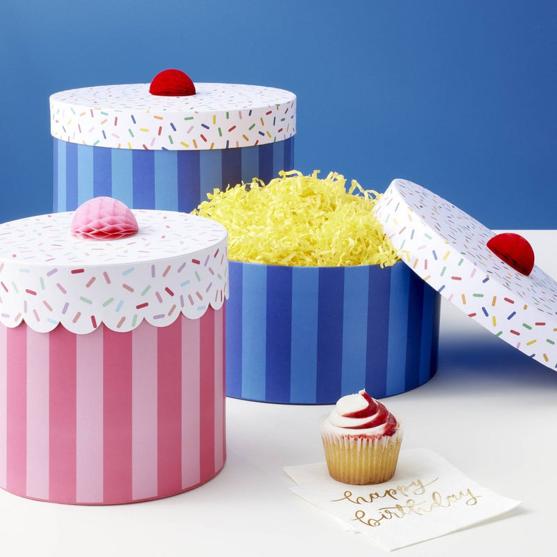 Small Pink Cupcake Box - Spritz