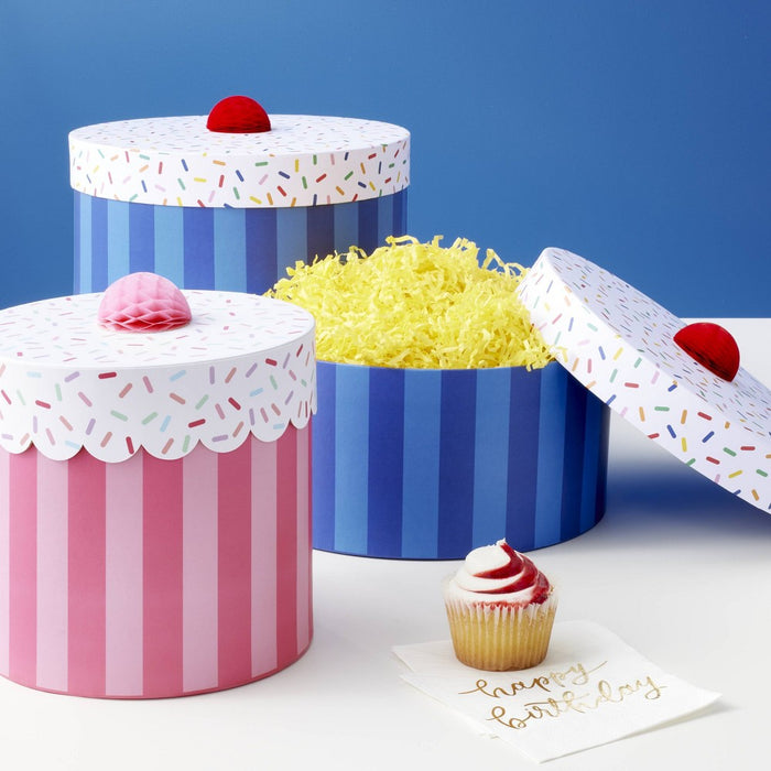 Small Pink Cupcake Box - Spritz