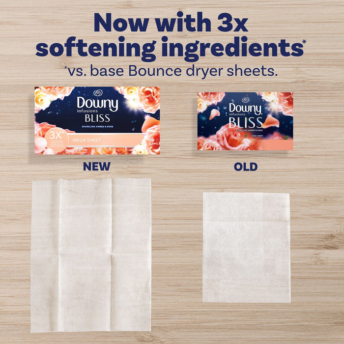 Downy Infusions Bliss Dryer Sheets - 130ct